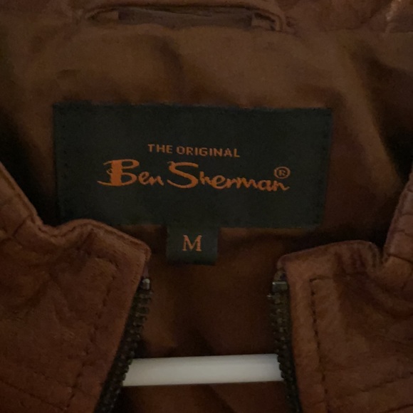 Ben Sherman Genuine Brown Leather Jacket - Picture 7 of 7